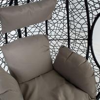 kreslo stovas - Lauko krėslas Home4you Droplet 28025, juodas - 6 nuotrauka
