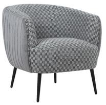 Fotelis Home4you Accent, pilkas, 80 cm x 77 cm x 74 cm