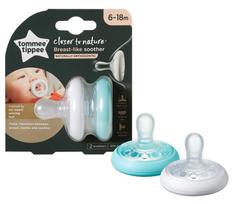 Čiulptukas Tommee Tippee Breast-Like Soother, 6 mėn., 2 vnt.