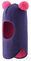 salmas vaikui - Žieminė kepurė Lassie, violetinė, 46 cm - 3 nuotrauka