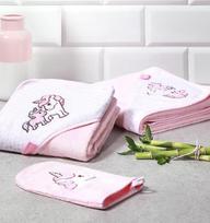 kempine naturali - Kempinė BabyOno Bath Washer Natural Bamboo Pink - 2 nuotrauka