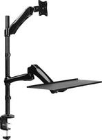 monitorius nesiojama kompiuteriui - Logilink Sit-Stand Workstation Monitor Desk BP0030 - 1 nuotrauka