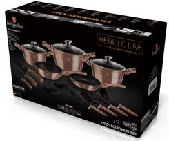 berlingerhaus puodai - Berlingerhaus puodų komplektas Metallic Line Rose Gold Edition, 17 dalių - 3 nuotrauka
