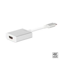 hdmi type c laidas - Fusion Accessories Multimedia Adapter Type-C to HDMI (4K@30Hz, 1080P@60Hz) Silver - 2 nuotrauka