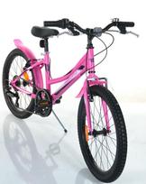 shimano vaikiskas - Bimbo Bike Virus Girl 20" Pink 20 - 2 nuotrauka
