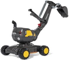 Paspiriamas automobilis Rolly Toys Volvo EW160, juodas/geltonas