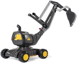 paspiriami automobiliai - Paspiriamas automobilis Rolly Toys Volvo EW160, juodas/geltonas - 2 nuotrauka