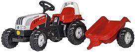 Automobilis su pedalais Rolly Toys Kid Steyr, baltas/raudonas