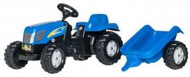 Žaislinis automobilis Rolly Toys Kid New Holland T7040 Blue 013074