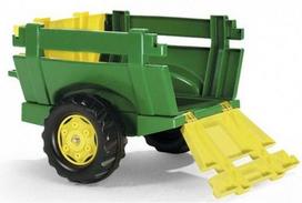 priekabos senukai - Žaislinis automobilis Rolly Toys Farm Trailer For Tractor John Deere 122103 - 2 nuotrauka