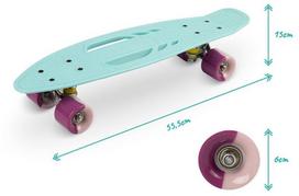 longboard - Qkids Galaxy, žydra - 4 nuotrauka