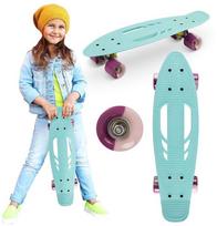 longboard - Qkids Galaxy, žydra - 5 nuotrauka
