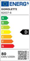 led sviestuvas 80w - Šviestuvas Domoletti Orion B2037-8, lubinis, 80 W - 3 nuotrauka