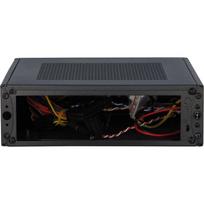mini itx korpusas - Inter-Tech ITX-601 mITX Black - 4 nuotrauka
