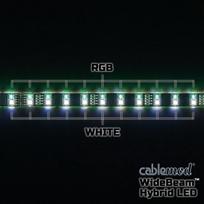 magnetines juosteles - LED juostelė su magnetiniu tvirtinimu CableMod WideBeam Hybrid LED Kit RGB/W 30cm - 4 nuotrauka
