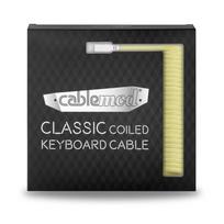 coiled cable - Klaviatūros laidas Cablemod CM-CKCA-CW-YW150YW-R, geltona - 4 nuotrauka