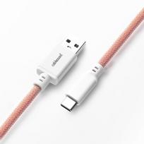 coiled cable - Klaviatūros laidas Cablemod CM-PKCA-CWAW-OW150OW-R, rožinė - 3 nuotrauka