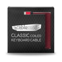 usb klaviatura - Klaviatūros laidas Cablemod CM-CKCA-CR-KR150KR-R, raudona - 4 nuotrauka