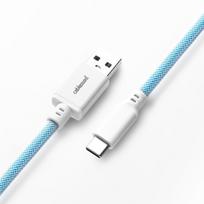 coiled usb c cable - Klaviatūros laidas Cablemod CM-CKCA-CW-LBW150LBW-R, mėlyna - 3 nuotrauka