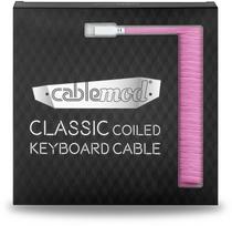 type c i usb a - Klaviatūros laidas Cablemod Classic Coiled Keyboard Cable USB-C / USB Typ-A, rožinė - 4 nuotrauka