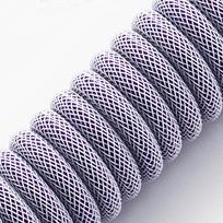 coiled cable - Klaviatūros laidas Cablemod Pro Coiled Keyboard Cable USB-C / USB Typ-A 150cm, violetinė - 2 nuotrauka