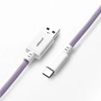 coiled cable - Klaviatūros laidas Cablemod Pro Coiled Keyboard Cable USB-C / USB Typ-A 150cm, violetinė - 3 nuotrauka
