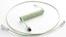 pci e 8 pin - Klaviatūros laidas Cablemod Pro Coiled Keyboard Cable USB-C / USB Typ-A 150cm, žalia - 1 nuotrauka