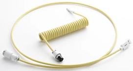 type c i usb a - Klaviatūros laidas Cablemod Pro Coiled Keyboard Cable USB-C / USB Typ-A 150cm, geltona - 1 nuotrauka