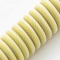 type c i usb a - Klaviatūros laidas Cablemod Pro Coiled Keyboard Cable USB-C / USB Typ-A 150cm, geltona - 2 nuotrauka