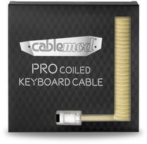 type c i usb a - Klaviatūros laidas Cablemod Pro Coiled Keyboard Cable USB-C / USB Typ-A 150cm, geltona - 5 nuotrauka