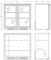 saldytuvas vitrina pastatomas - Scandomestic SC 211 HDE - 2 nuotrauka