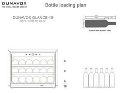 saldytuvai vyno - Dunavox Glance-18 DAVG-18.46B.TO - 4 nuotrauka