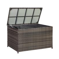 Home4you Wicker Pillow Box 122x52x62cm Dark Brown