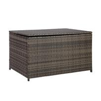 daiktadeziu spintele - Home4you Wicker Pillow Box 122x52x62cm Dark Brown - 2 nuotrauka