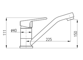 virtuves maisytuvas senukai - Virtuvinis maišytuvas Domoletti Victoria DVI205.5 Faucet Chrome - 2 nuotrauka