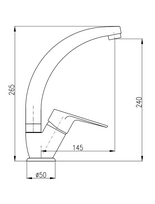 virtuves maisytuvas senukai - Virtuvinis maišytuvas Domoletti Victoria DVI206.5/3 Faucet Chrome - 2 nuotrauka
