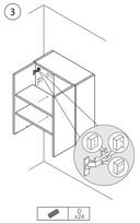 domoletti vonios spinteles - Vonios spintelė Domoletti UV50DL-3, balta, 24 x 50 cm x 61 cm - 6 nuotrauka