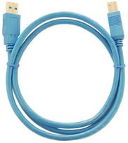 usb b male usb 3.0 - Qoltec Printer Cable USB to USB Blue 1m - 2 nuotrauka