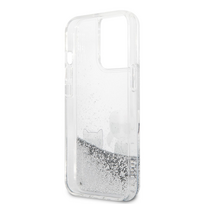 apple iphone 13 max pro - Karl Lagerfeld Glitter Karl & Choupette for Apple iPhone 13 Pro Max, apple iphone 13 pro max, skaidri - 5 nuotrauka