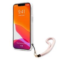 apple iphone 13 mini case - CG Mobile Guess Marble Design With Strap iPhone 13 mini, apple iphone 13 mini, rožinė - 5 nuotrauka