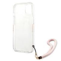 apple iphone 13 mini case - CG Mobile Guess Marble Design With Strap iPhone 13 mini, apple iphone 13 mini, rožinė - 7 nuotrauka