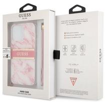 apple iphone 13 mini case - CG Mobile Guess Marble Design With Strap iPhone 13 mini, apple iphone 13 mini, rožinė - 8 nuotrauka