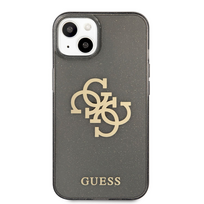iphone mini 13 - Guess Glitter 4G Big Logo for iPhone 13 Mini, apple iphone 13 mini, juoda - 6 nuotrauka