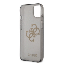 iphone mini 13 - Guess Glitter 4G Big Logo for iPhone 13 Mini, apple iphone 13 mini, juoda - 7 nuotrauka