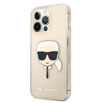 iphone mini 13 - Karl Lagerfeld Glitter Karl`s Head, apple iphone 13 mini, aukso - 2 nuotrauka
