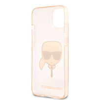 iphone mini 13 - Karl Lagerfeld Glitter Karl`s Head, apple iphone 13 mini, aukso - 6 nuotrauka
