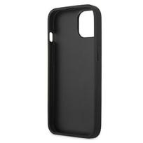 apple iphone 13 odinis deklas - Karl Lagerfeld Leather Karl Head Metal Logo iPhone 13 Mini, apple iphone 13 mini, žydra - 7 nuotrauka