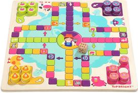 ukis - Stalo žaidimas TopBright Happy Farm Flying Chess, EN - 2 nuotrauka