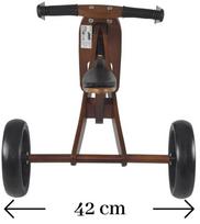 triratukai balansiniai - Balansinis dviratis Milly Mally 2in1 Jake Classic Mint, mėlynas/rudas/baltas, 7" - 5 nuotrauka