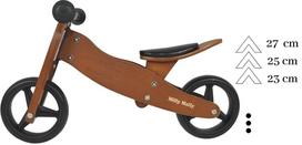 triratukai balansiniai - Balansinis dviratis Milly Mally 2in1 Jake Classic Mint, mėlynas/rudas/baltas, 7" - 6 nuotrauka